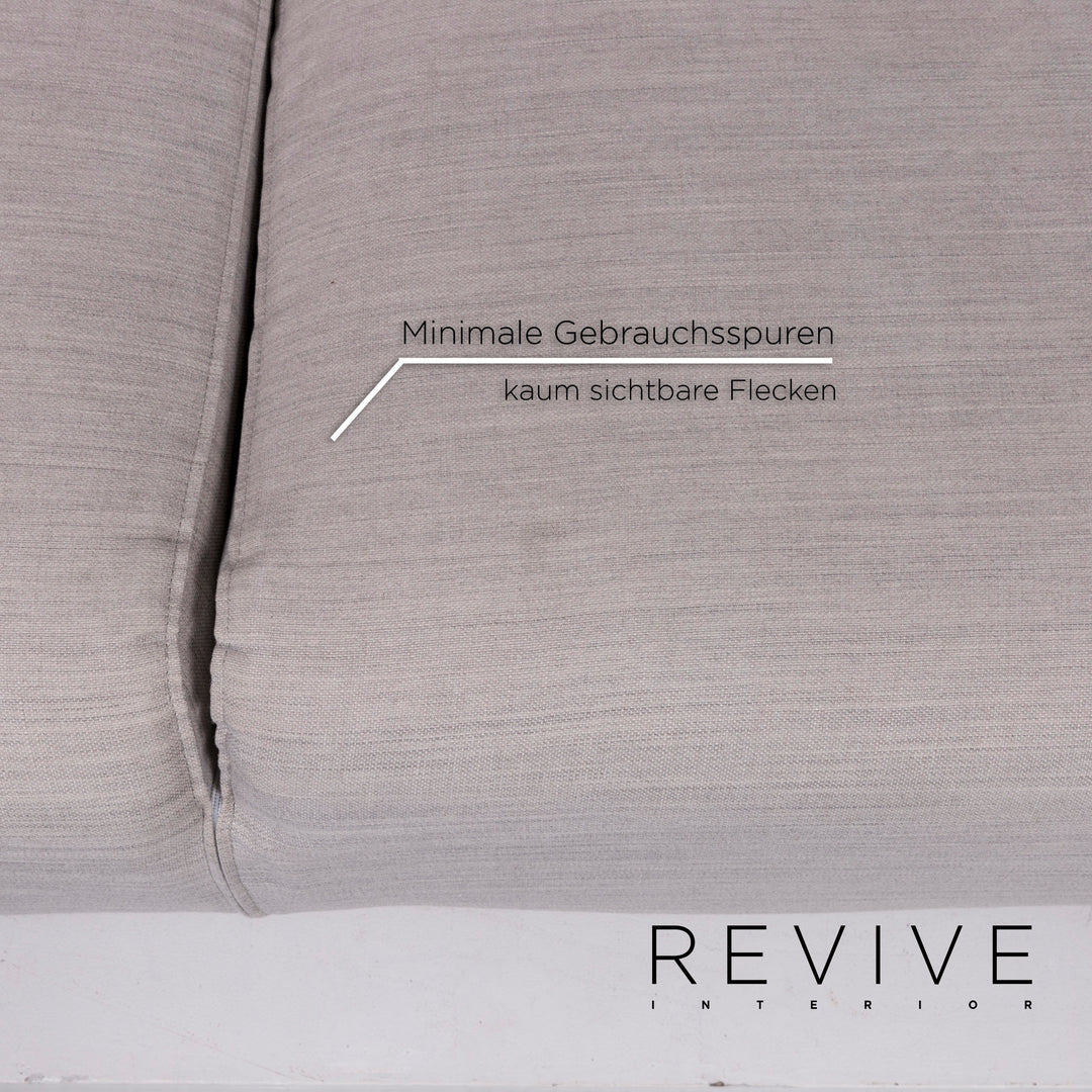 Cassina Met 250 Fabric Sofa Gray Three Seater Couch #12386