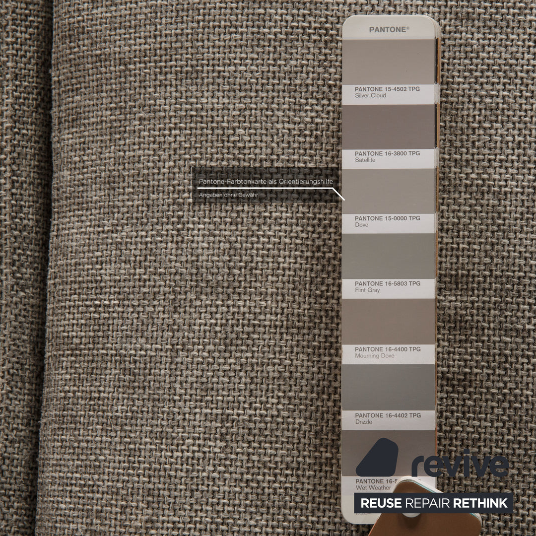 Canapé 3 places Cassina Met 250 en tissu gris