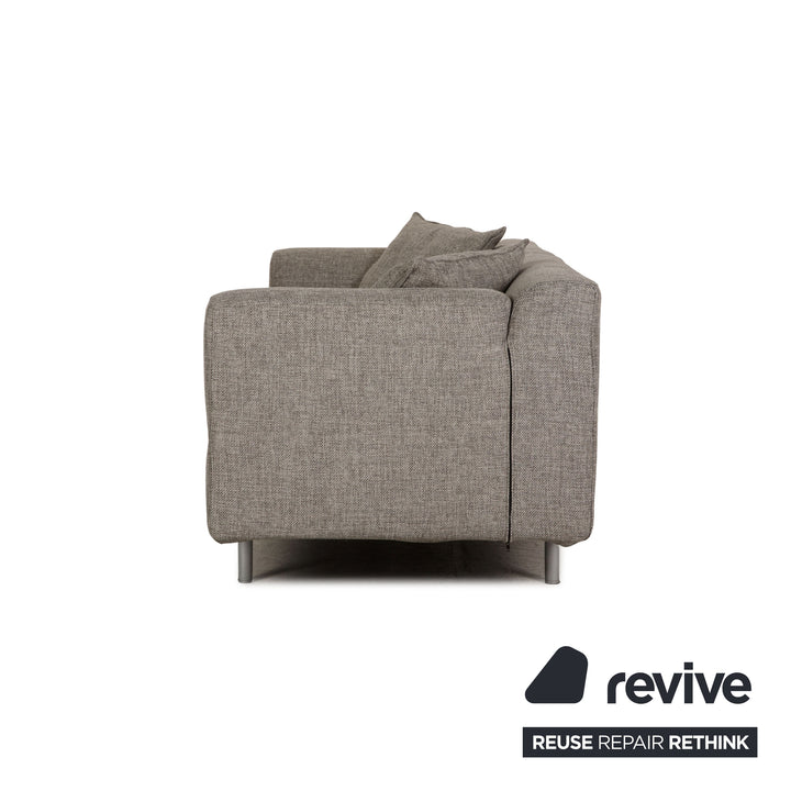 Canapé 3 places Cassina Met 250 en tissu gris