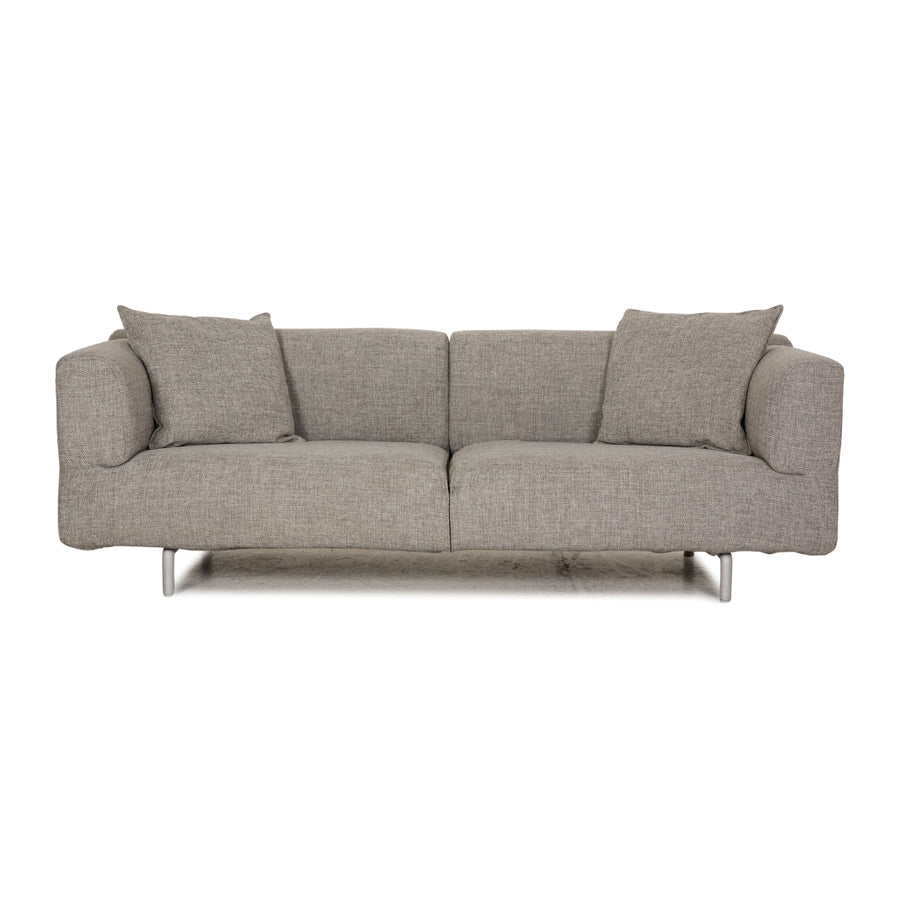 Cassina Met 250 Stoff Sofa Grau Dreisitzer Couch