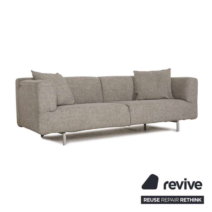 Canapé 3 places Cassina Met 250 en tissu gris