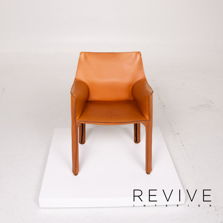 Cassina modèle 413 chaise en cuir cognac #13966
