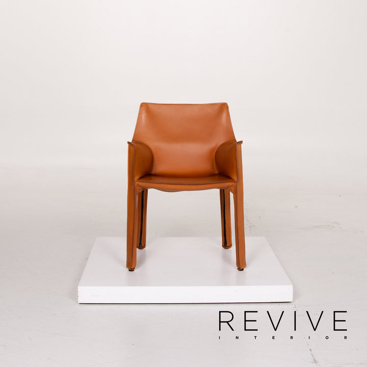 Cassina modèle 413 chaise en cuir cognac #13966