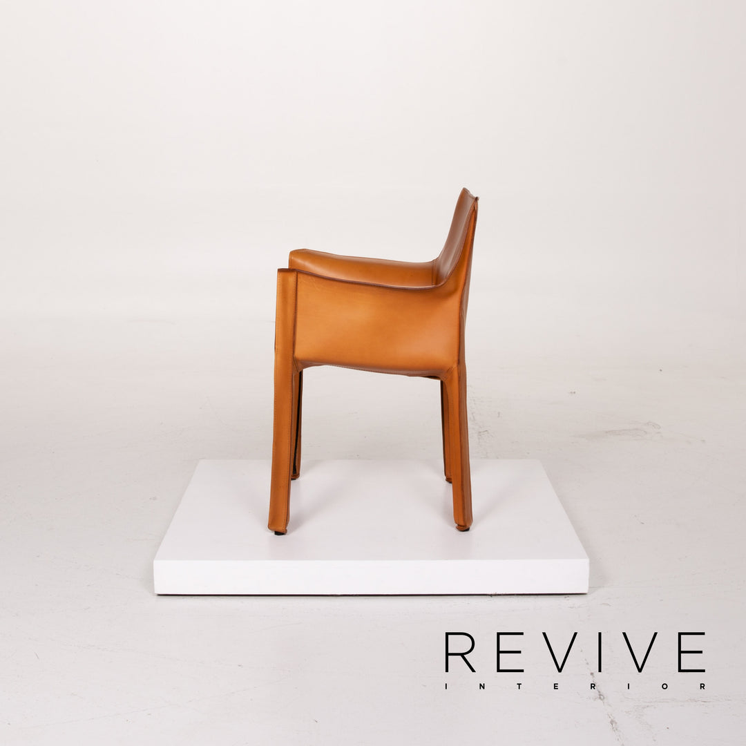 Cassina modèle 413 chaise en cuir cognac #13966