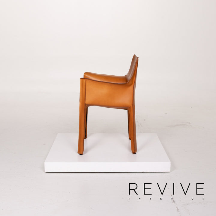 Cassina modèle 413 chaise en cuir cognac #13966