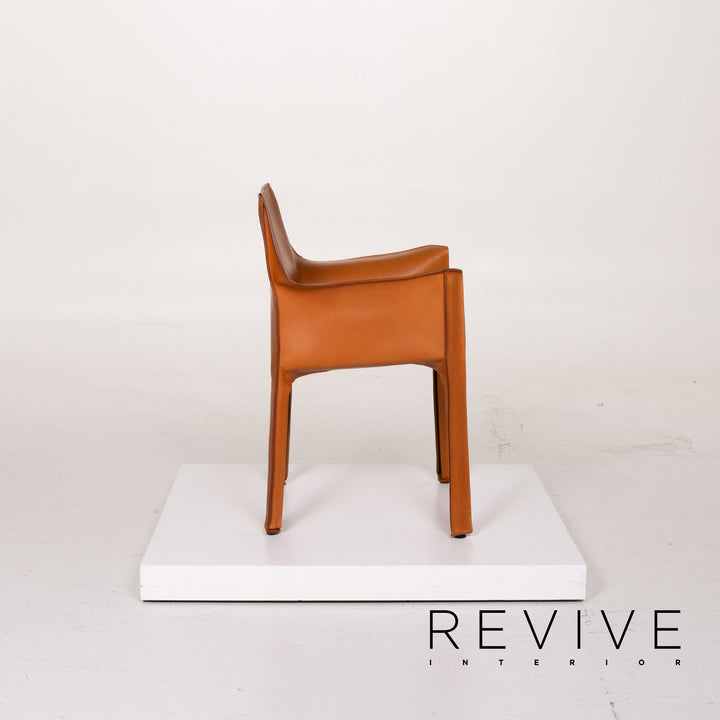 Cassina modèle 413 chaise en cuir cognac #13966