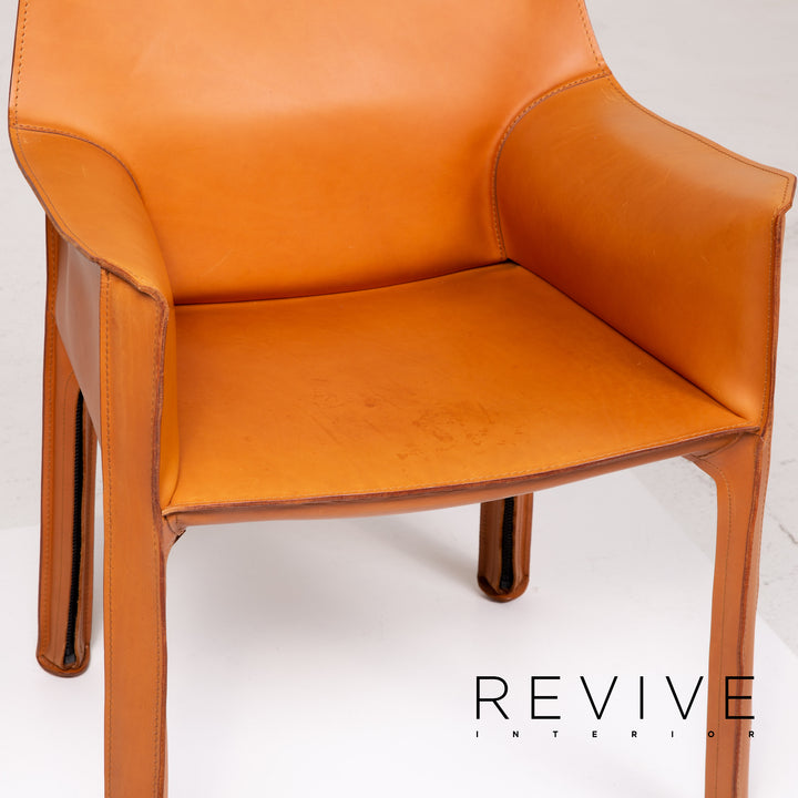 Cassina modèle 413 chaise en cuir cognac #13966