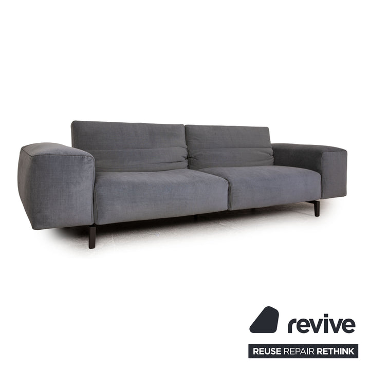 Cassina Scighera 204 Canapé trois places en tissu gris bleu