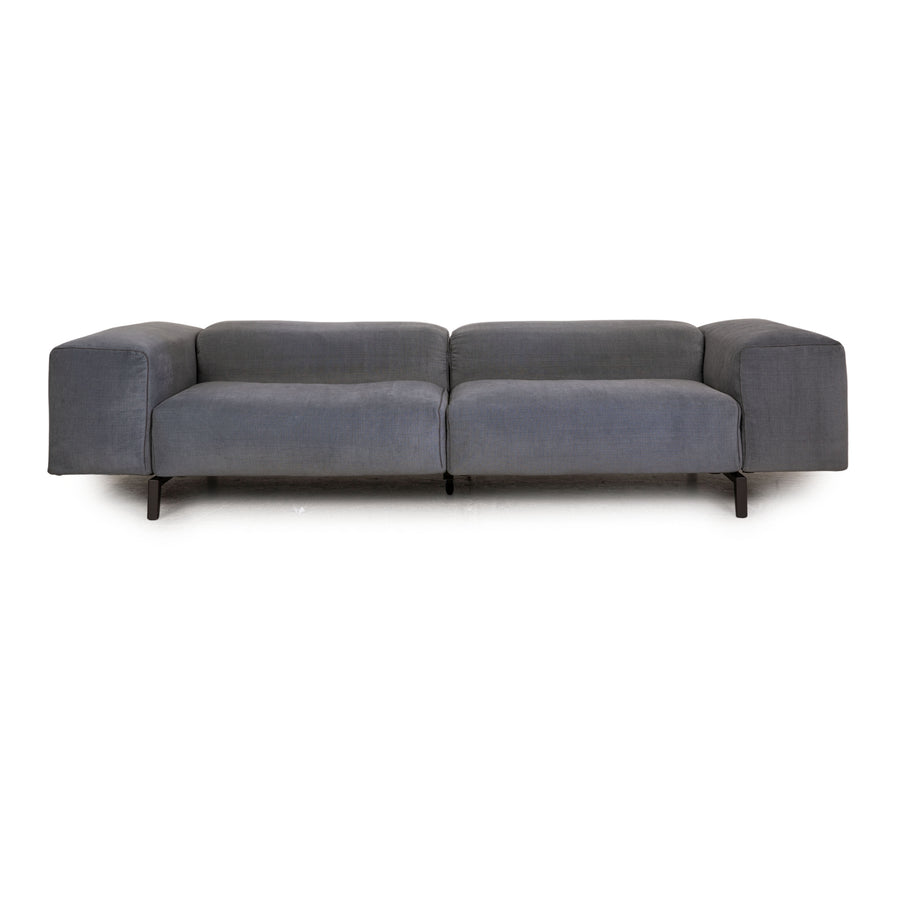 Cassina Scighera 204 Stoff Dreisitzer Grau Blau Sofa Couch