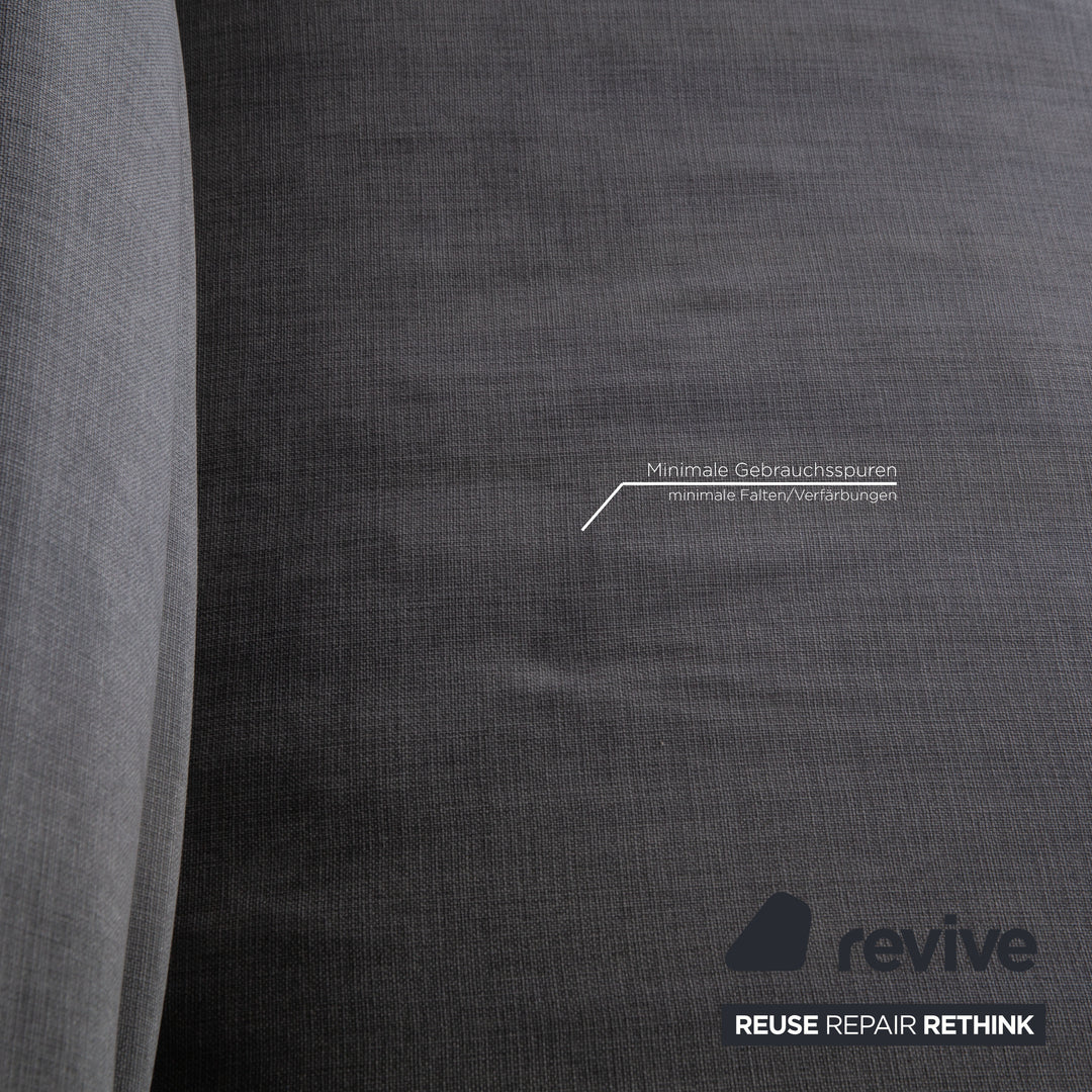 Cassina Scighera 204 Canapé trois places en tissu gris bleu