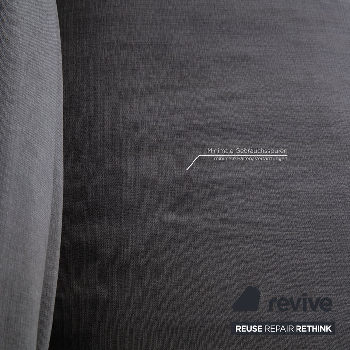Cassina Scighera 204 Canapé trois places en tissu gris bleu