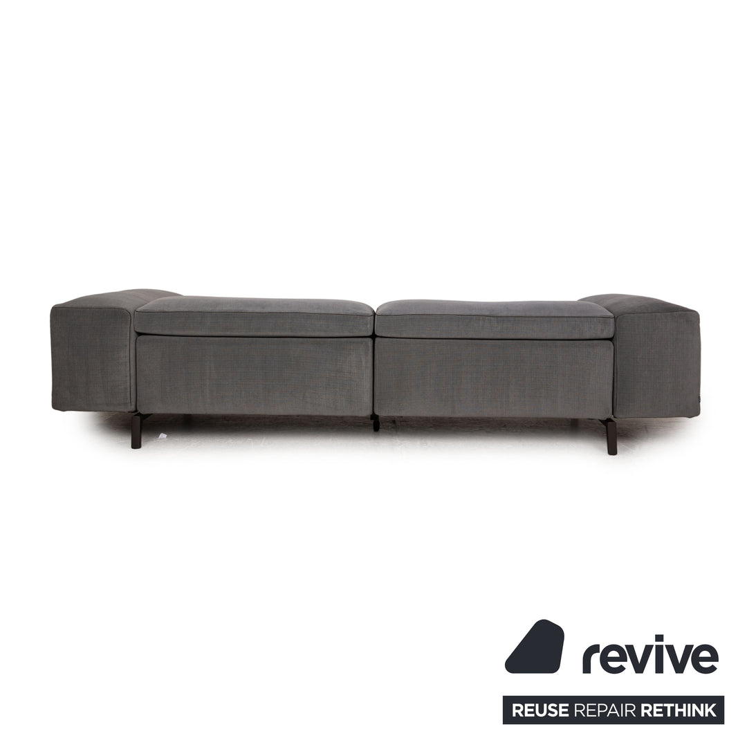 Cassina Scighera 204 Canapé trois places en tissu gris bleu