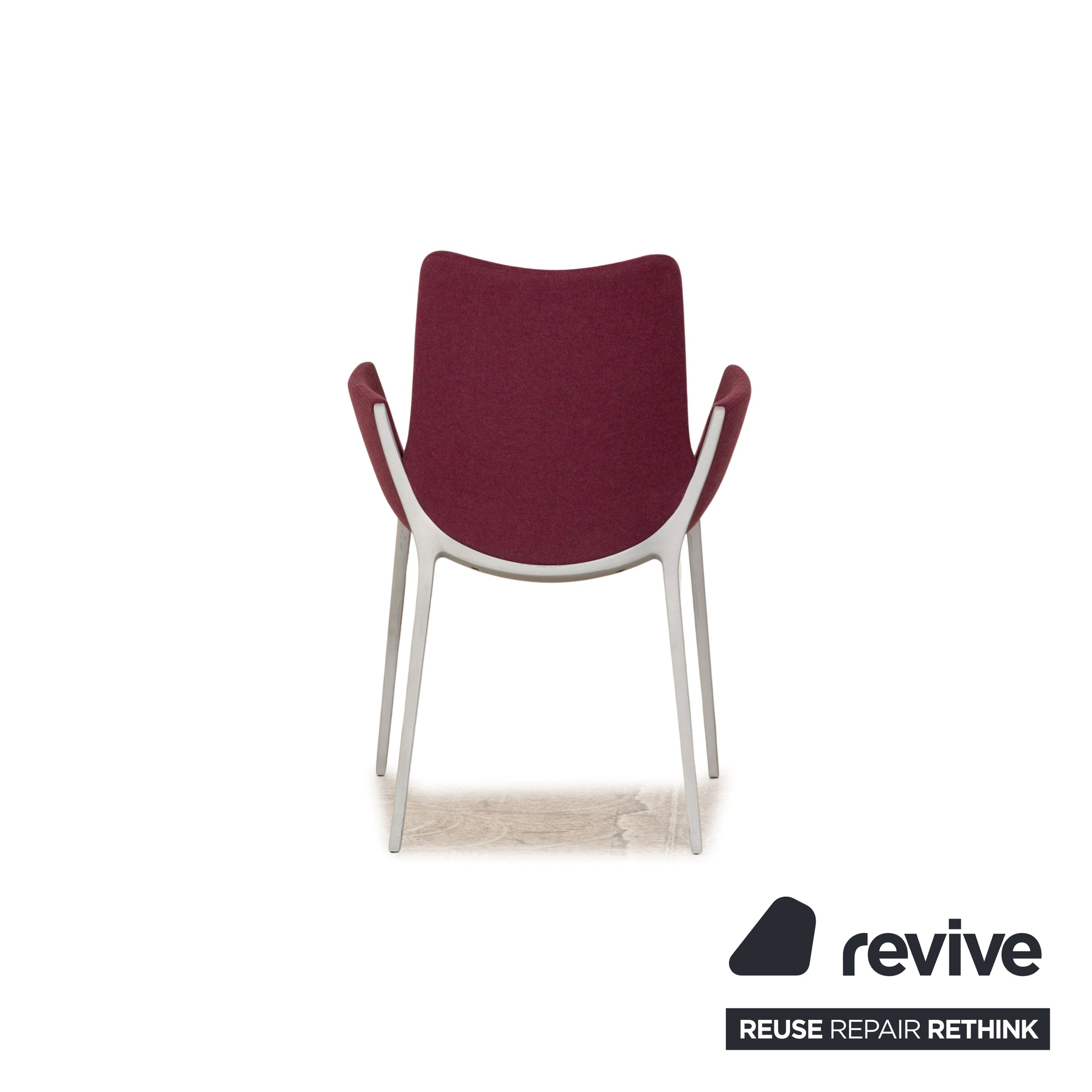 Cassina Stoff Stuhl Rot Bordeaux Lila