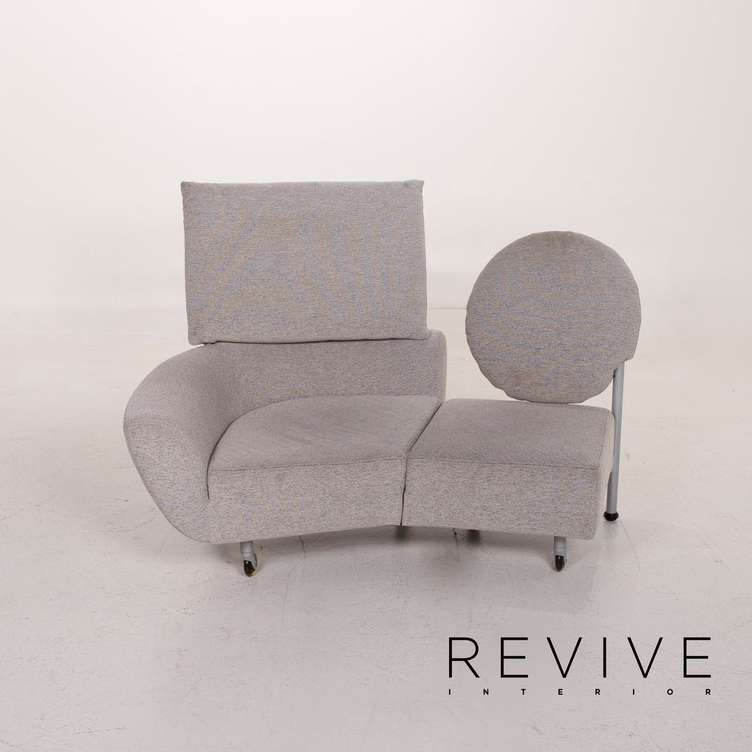 Cassina Topkapi canapé en tissu gris fonction deux places chaise longue de relaxation #15417
