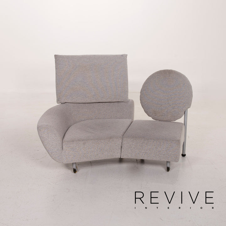 Cassina Topkapi canapé en tissu gris fonction deux places chaise longue de relaxation #15417
