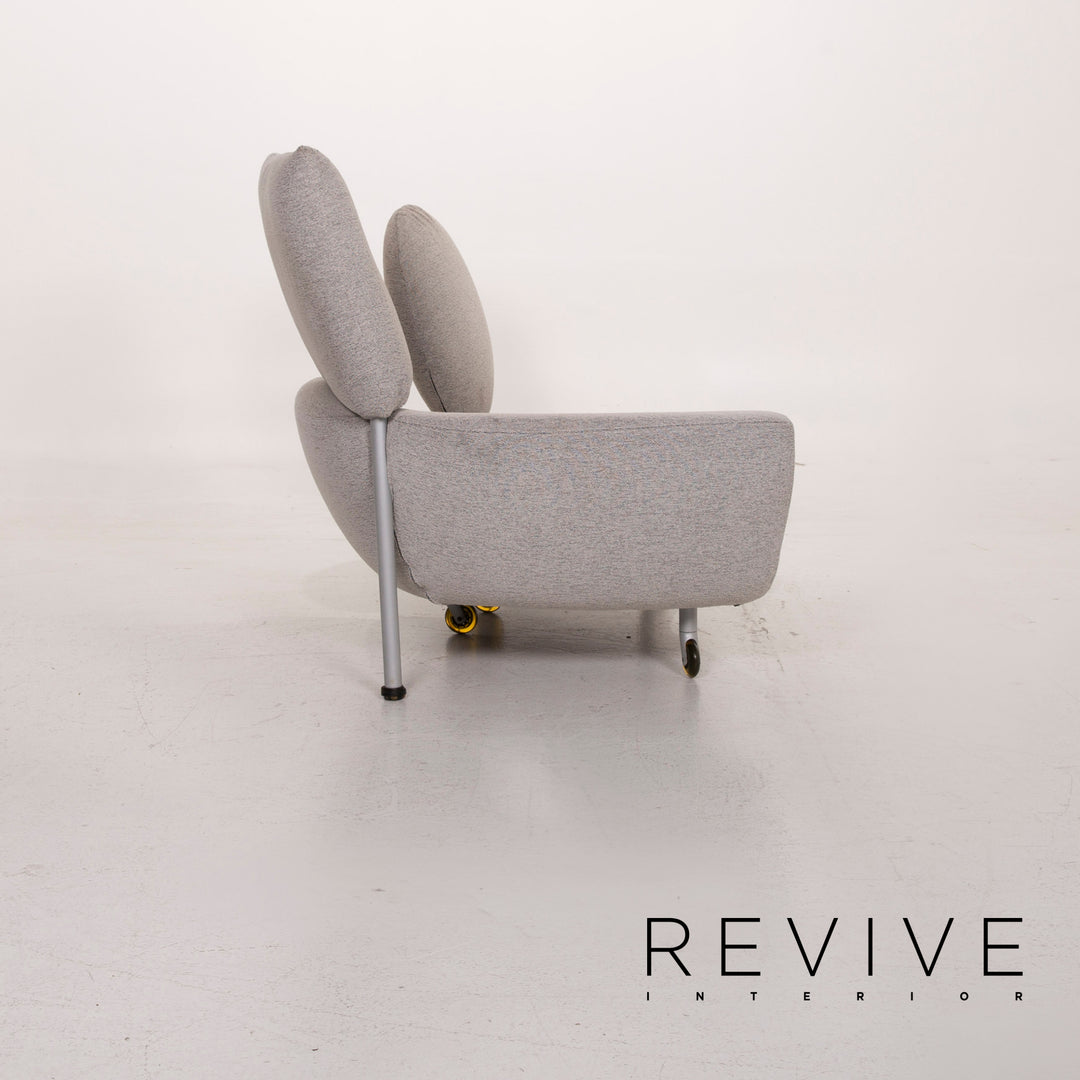 Cassina Topkapi canapé en tissu gris fonction deux places chaise longue de relaxation #15417