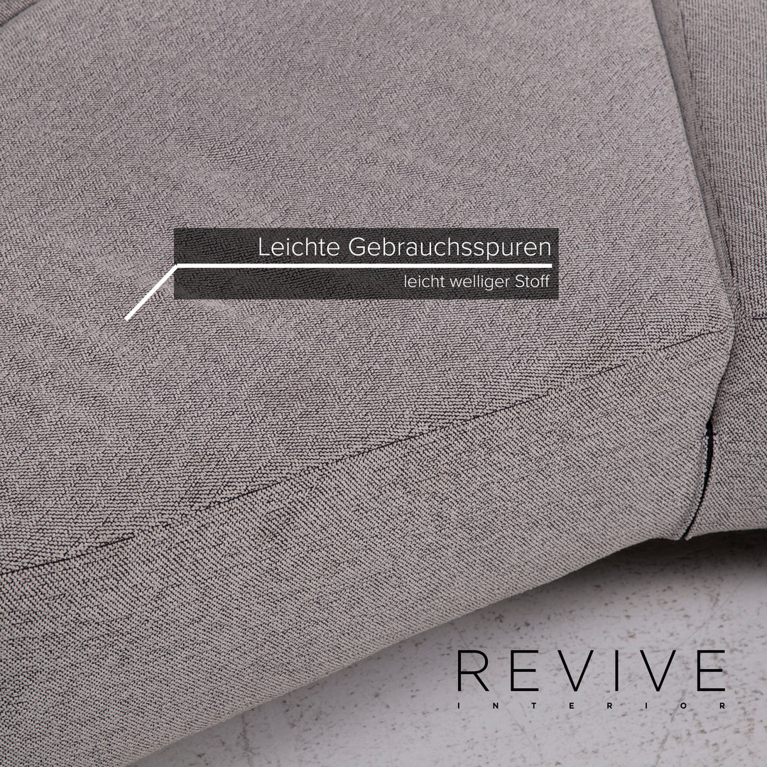 Cassina Topkapi canapé en tissu gris fonction deux places chaise longue de relaxation #15417