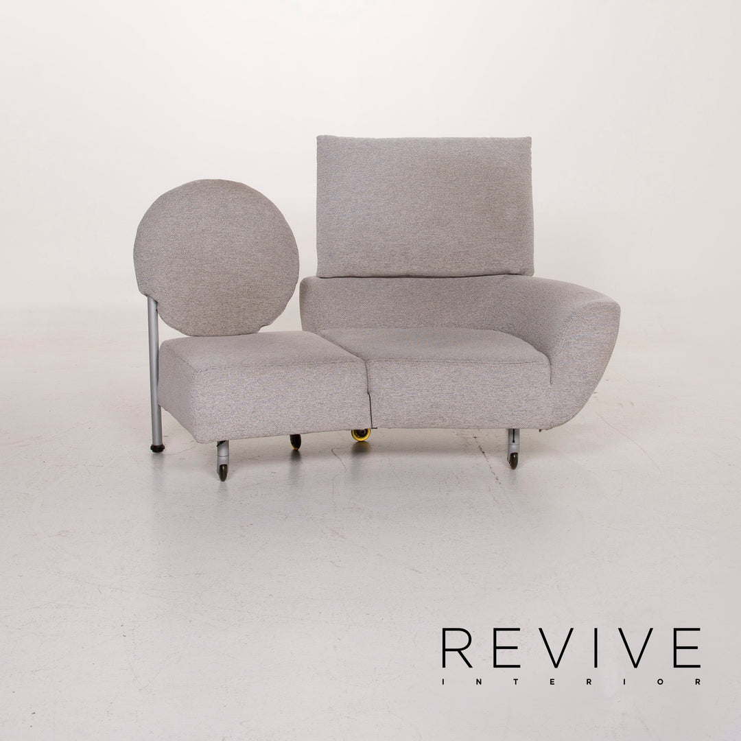 Cassina Topkapi canapé en tissu gris fonction deux places chaise longue de relaxation #15417