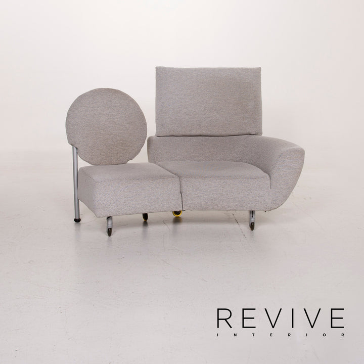 Cassina Topkapi canapé en tissu gris fonction deux places chaise longue de relaxation #15417