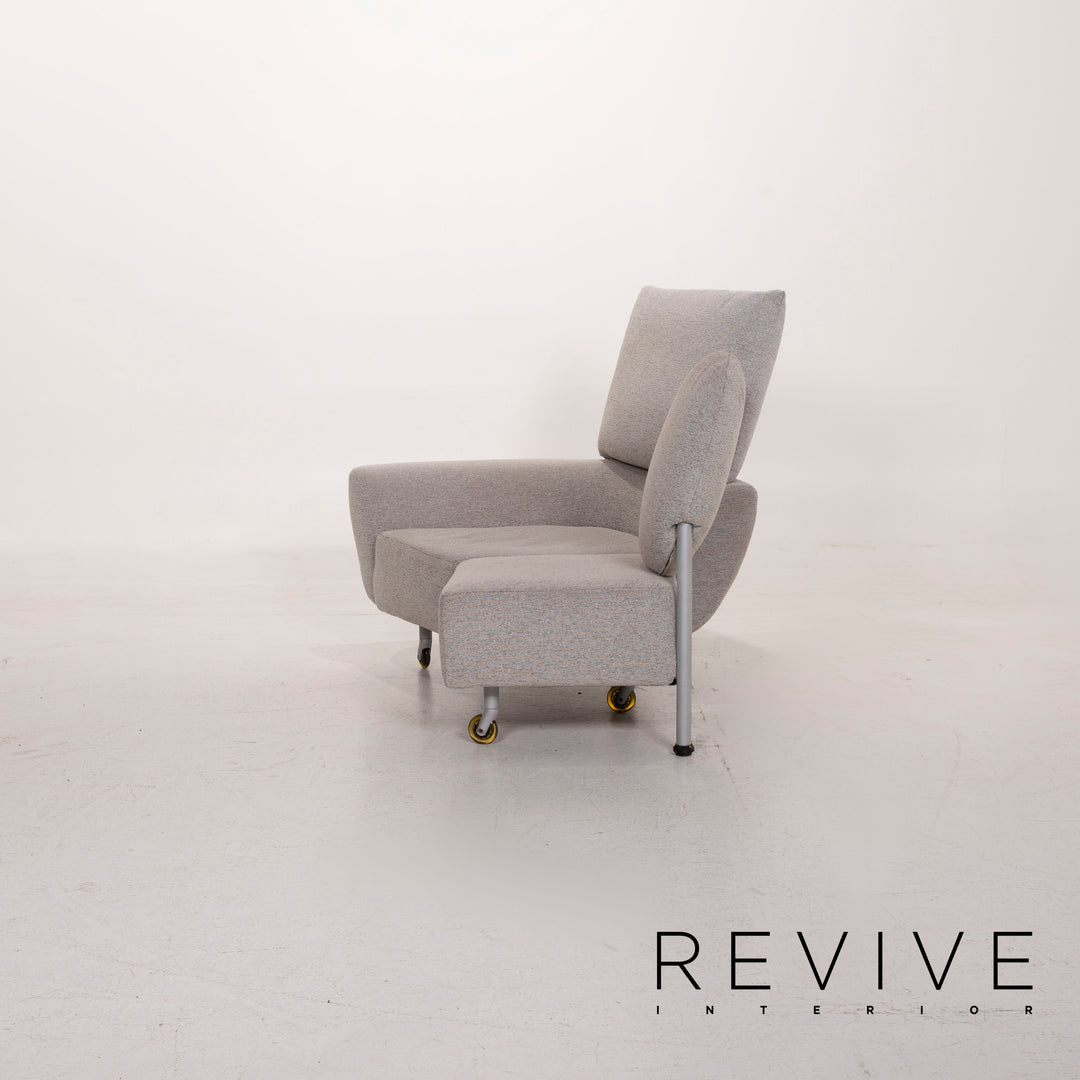 Cassina Topkapi canapé en tissu gris fonction deux places chaise longue de relaxation #15417