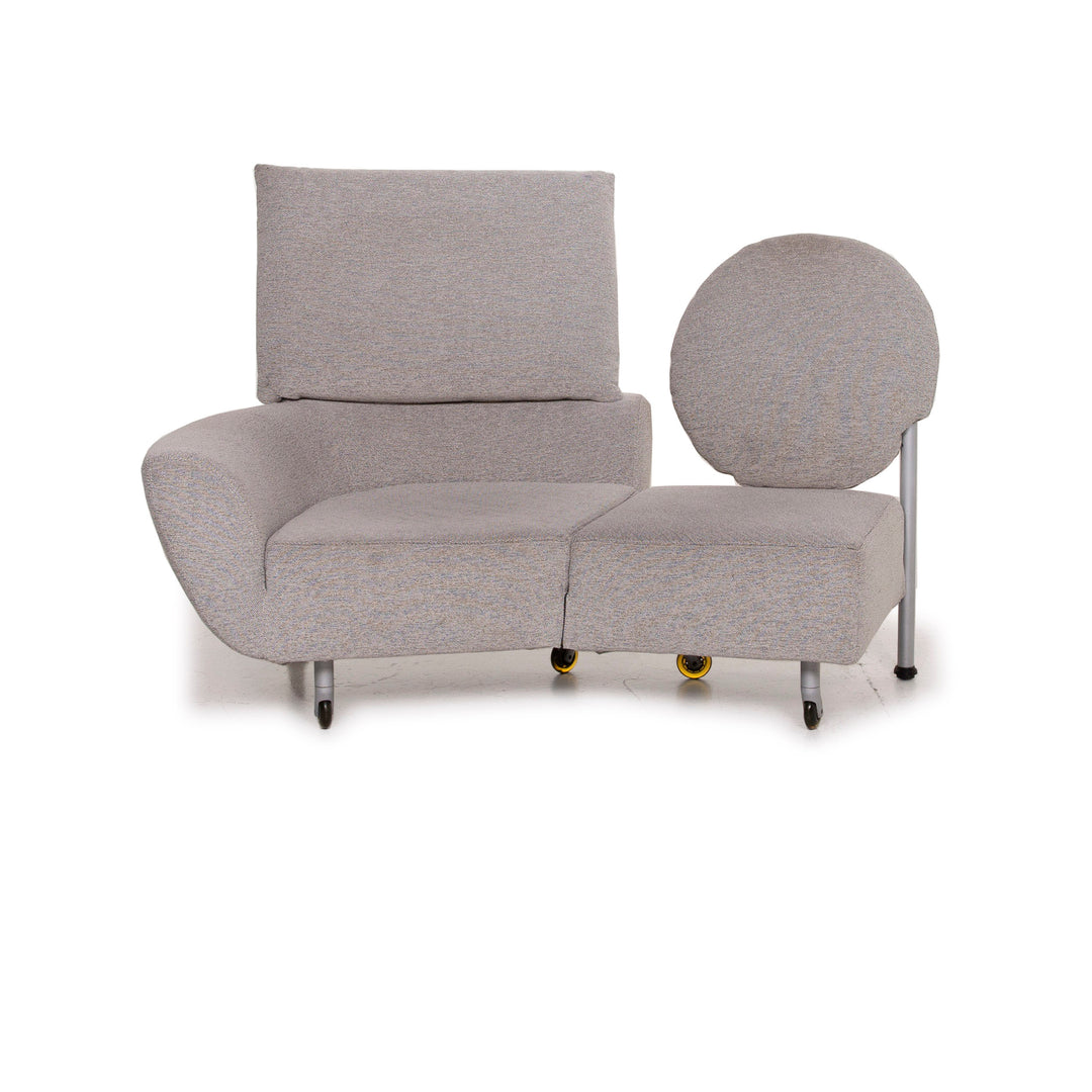 Cassina Topkapi canapé en tissu gris fonction deux places chaise longue de relaxation #15417