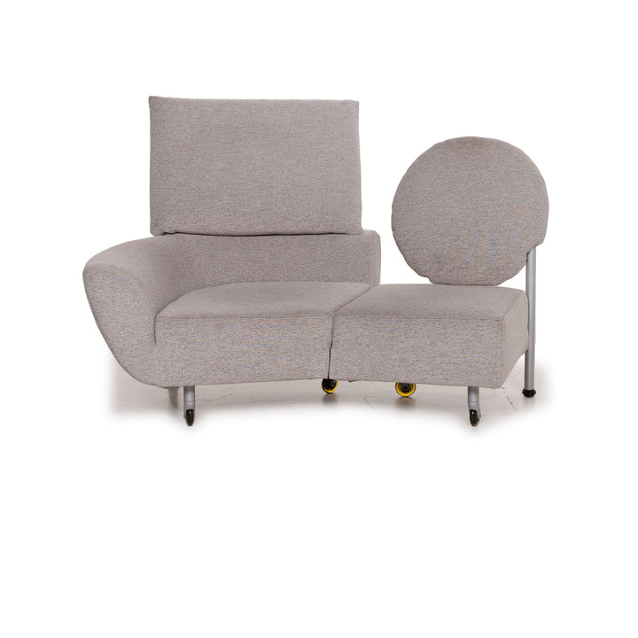 Cassina Topkapi canapé en tissu gris fonction deux places chaise longue de relaxation #15417