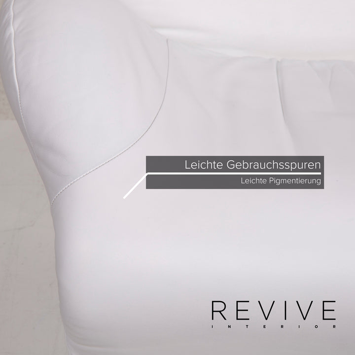 Cassina Wink Leder Sessel Weiß Relaxfunktion #15378