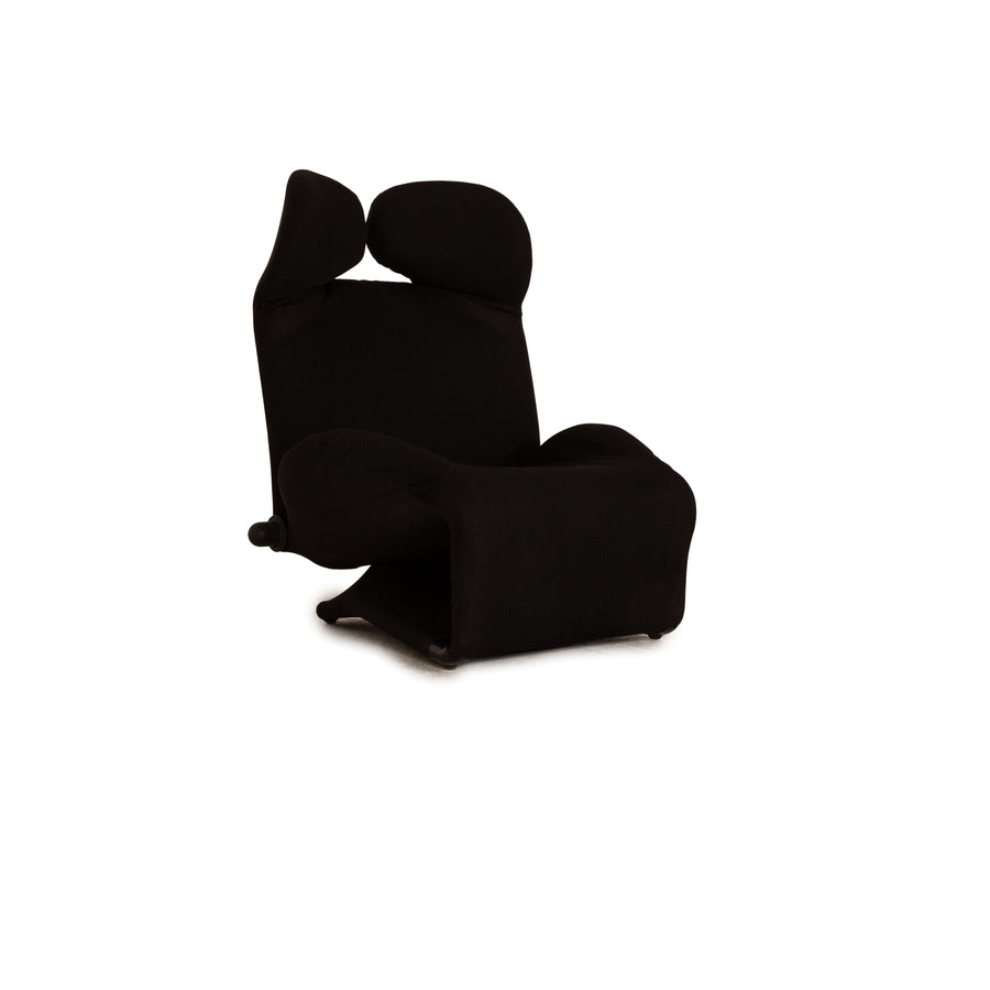 Cassina Wink Fabric Black Armchair Function