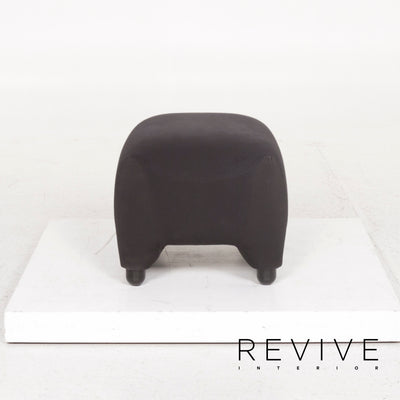Cassina Wink Stoff Sessel Schwarz inkl. Hocker Liegefunktion #13087