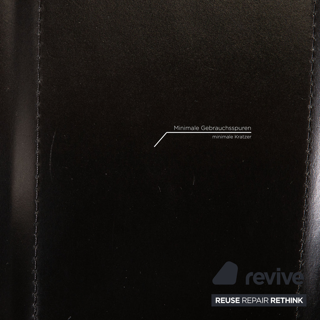 Cattelan Italia Lara Leder Stuhl Schwarz