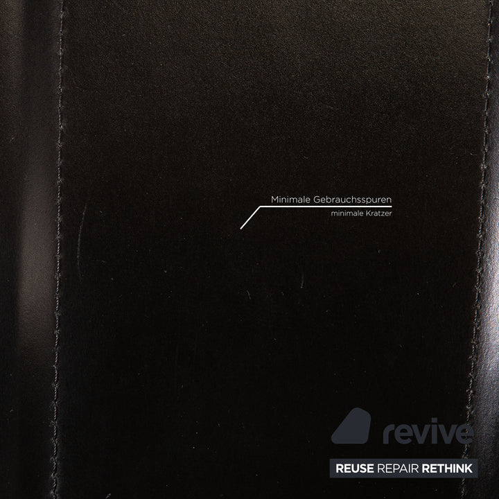 Cattelan Italia Lara Leder Stuhl Schwarz