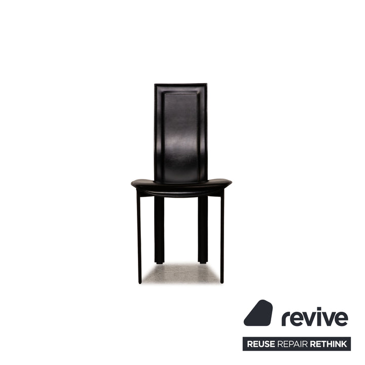 Cattelan Italia Lara Leder Stuhl Schwarz