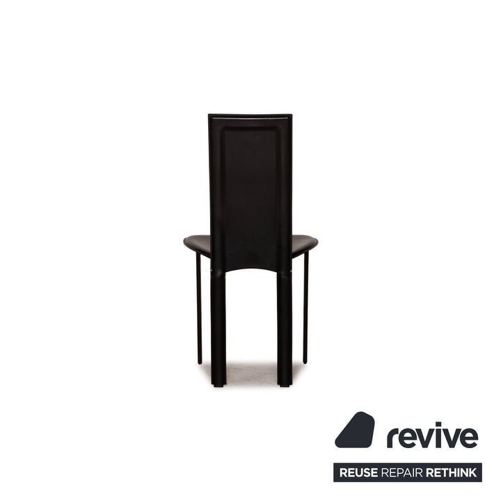 Cattelan Italia Lara Leder Stuhl Schwarz