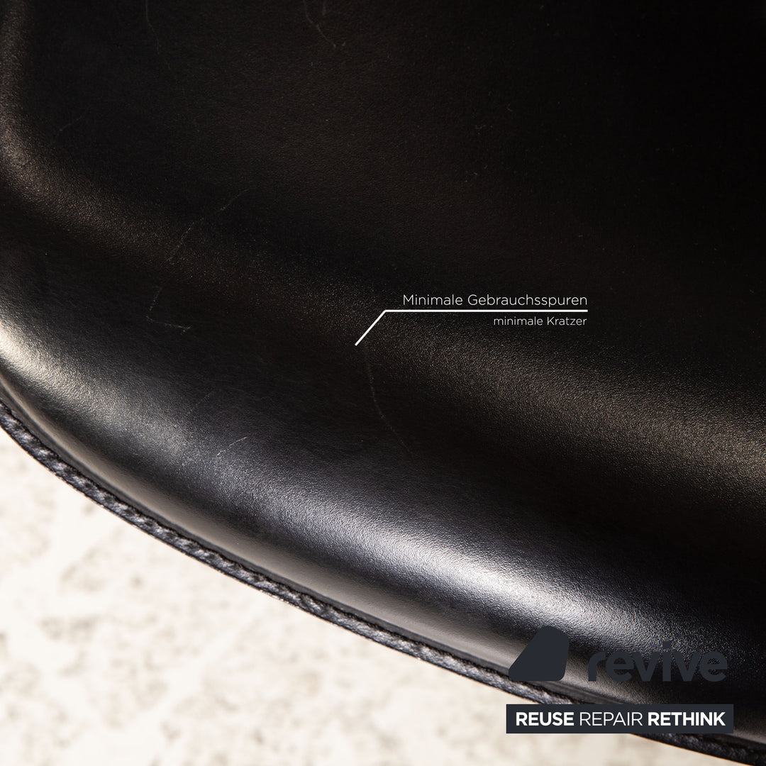Cattelan Italia Lara Leder Stuhl Schwarz