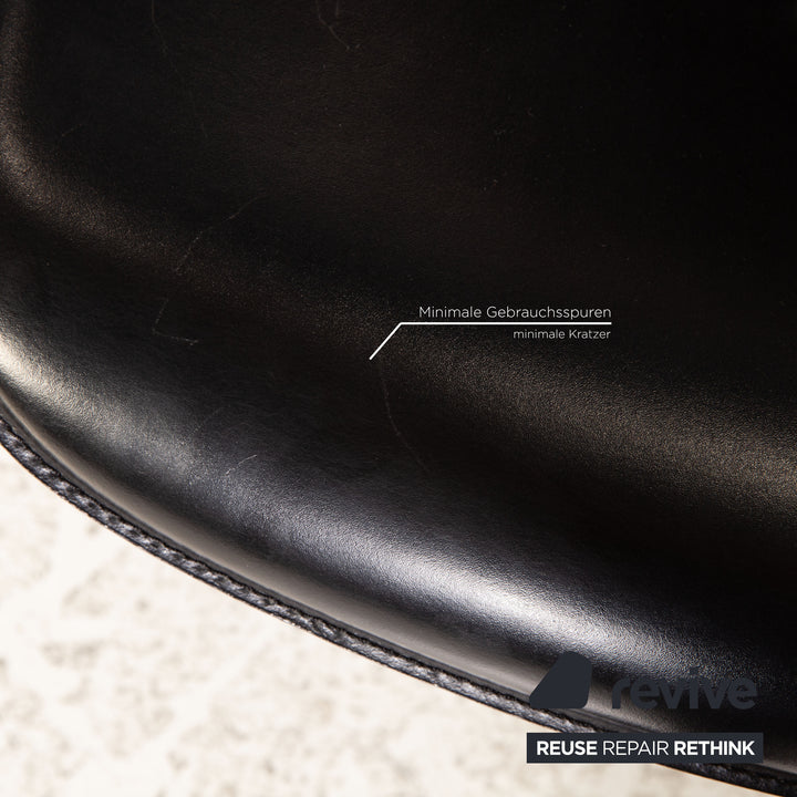 Cattelan Italia Lara Leder Stuhl Schwarz