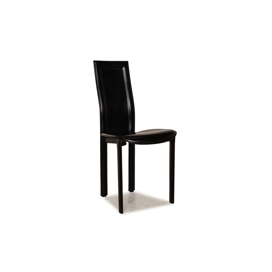 Cattelan Italia Lara Leder Stuhl Schwarz