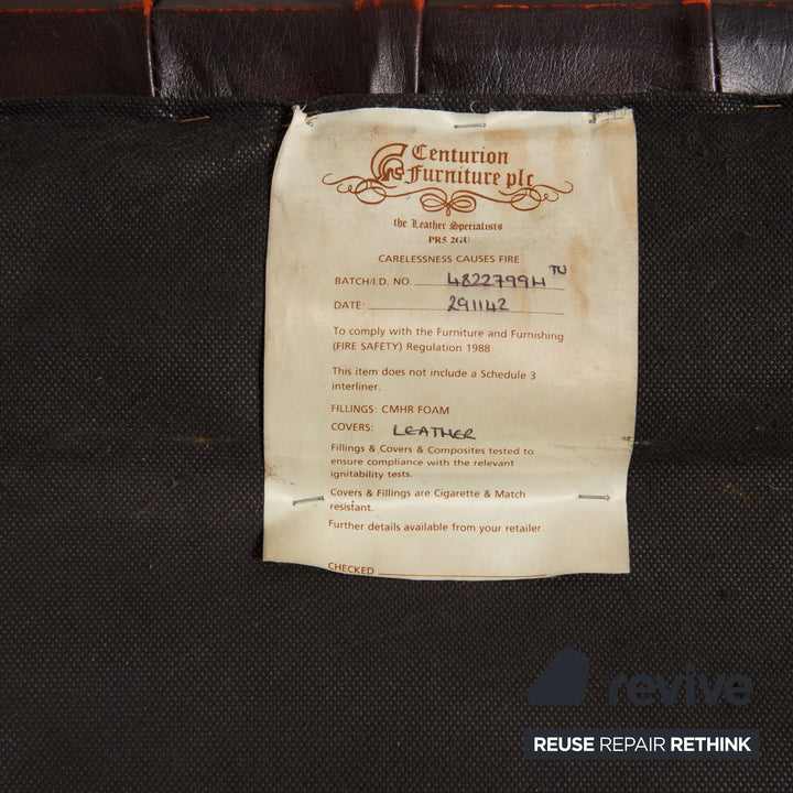Chesterfield Centurion Leder Sessel Braun