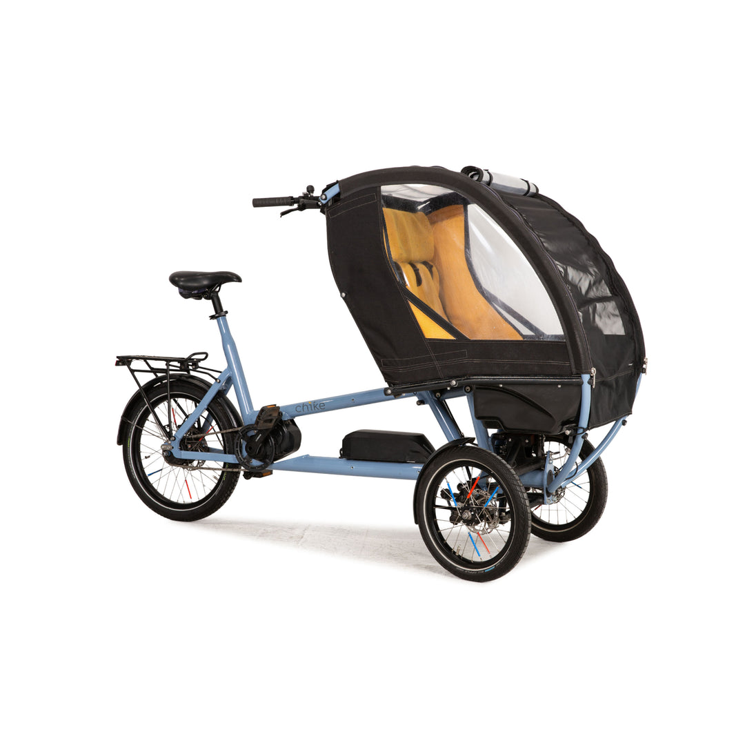 kindertransport fahrrad gebraucht Chike E-Lastenrad E Kids 2020 Blau Aluminium - 2. Hand