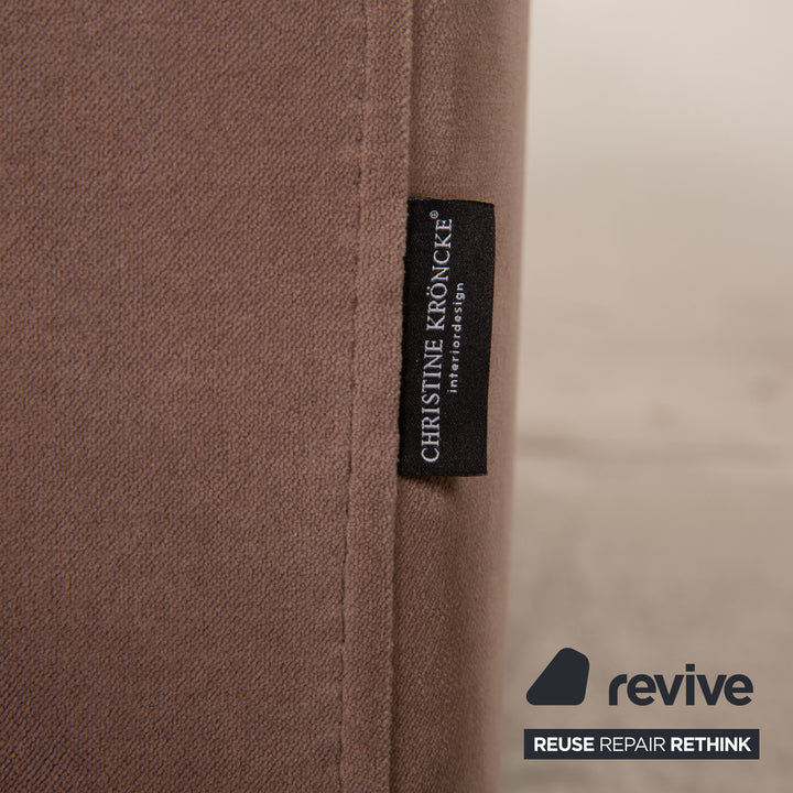 Christine Kröncke Byron Stoff Sofa Beige Dreisitzer Couch