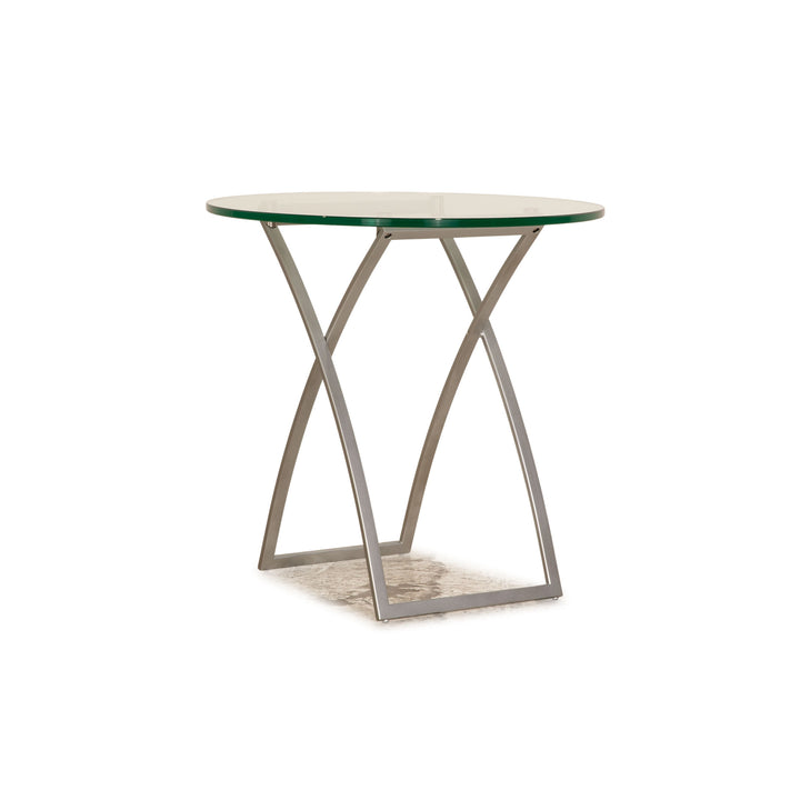 Christine Kröncke Candy Glas Couchtisch Beistelltisch Silber