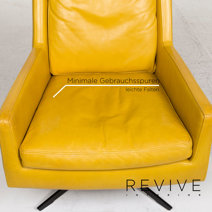 Christine Kröncke Gerry Leather Armchair Yellow #12477