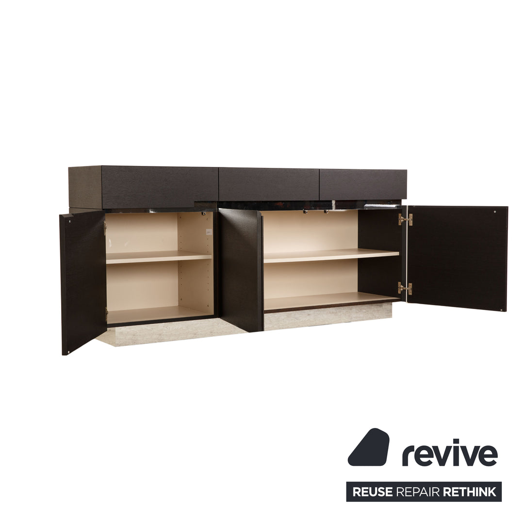 Christine Kröncke Holz Sideboard Schwarz