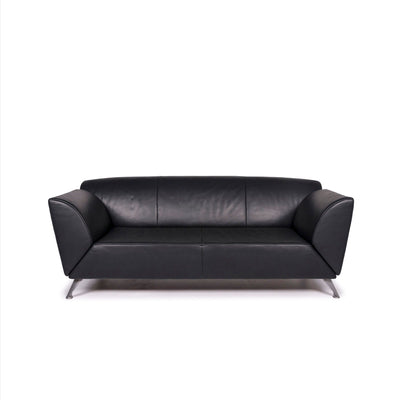Jori Leder Sofa Grün Dunkelgrün Dreisitzer Funktion Couch #12049