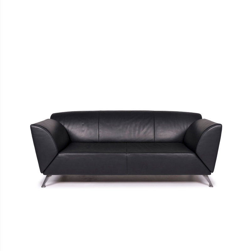 Jori Leder Sofa Grün Dunkelgrün Dreisitzer Funktion Couch 