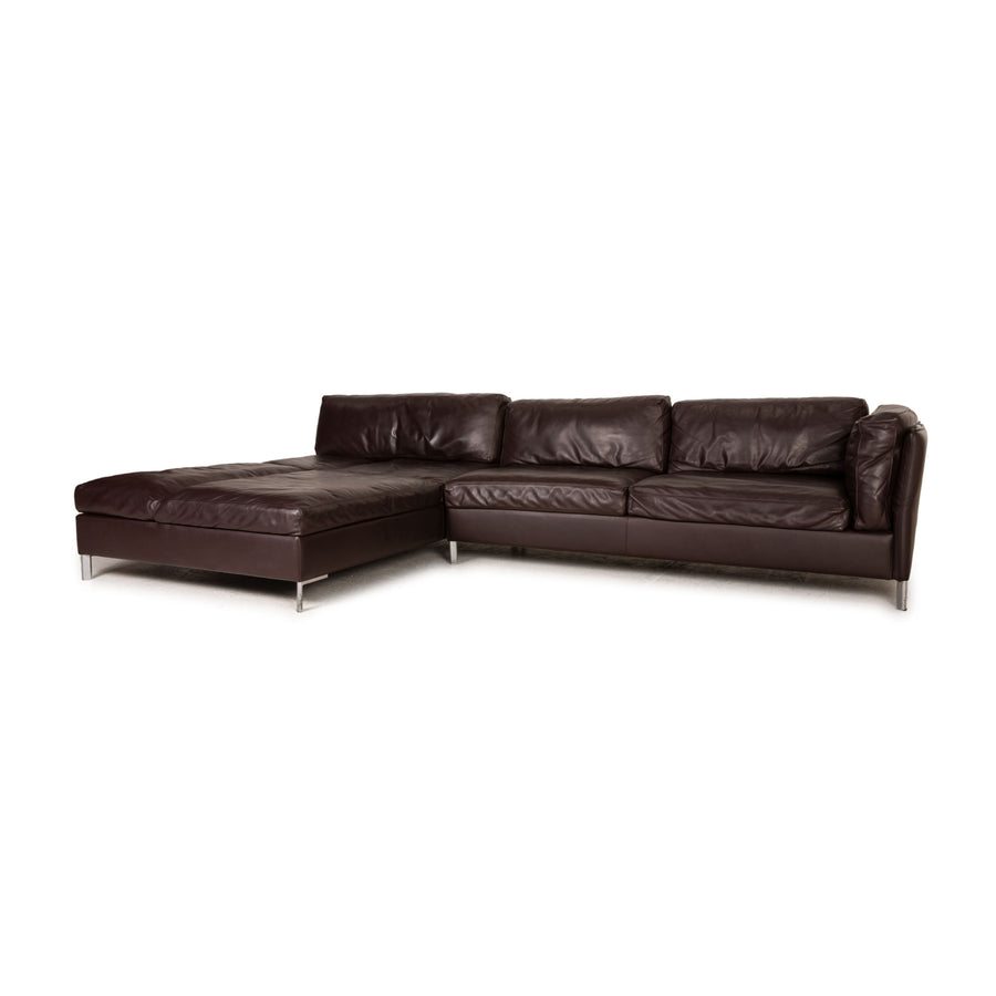 Contur Leder Sofa Dunkelbraun Ecksofa Couch Funktion