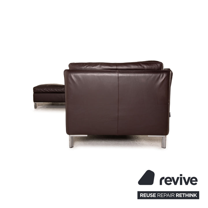 Contur Leder Sofa Dunkelbraun Ecksofa Couch Funktion
