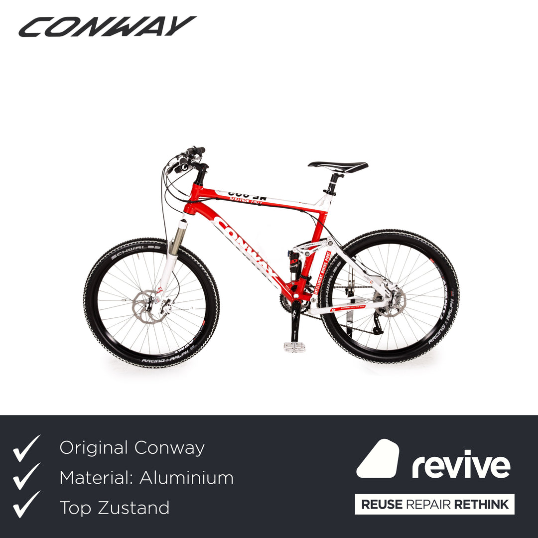 Conway Q MF 800 2020 Mountainbike Weiß Rot Fully RH 56 Fahrrad Bike