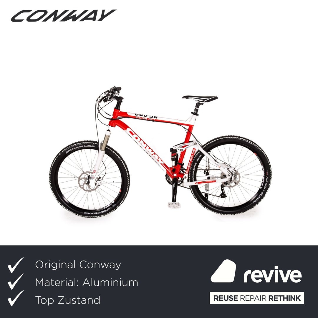 mountainbike weiß rot Conway Mountainbike Q MF 800 2011 Rot Aluminium - 2. Hand