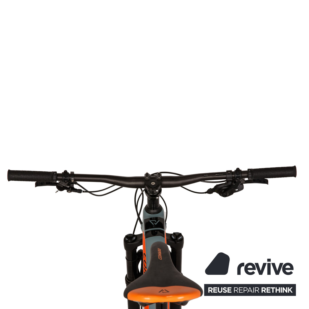 conway e mtb fully 2021 Conway Mountainbike WME 329 2021 Grau Carbon - 2. Hand