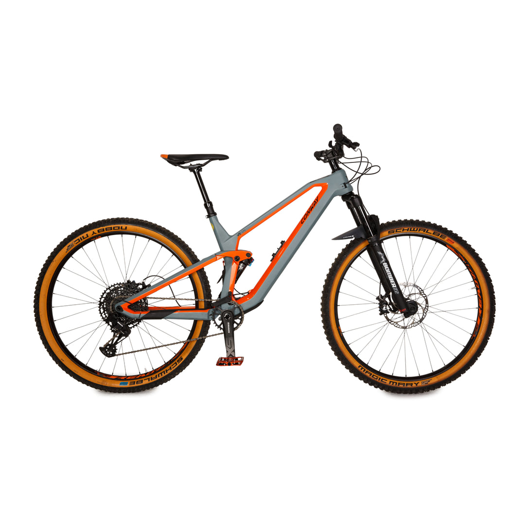Conway Mountainbike WME 329 2021 Grau Carbon Hand1